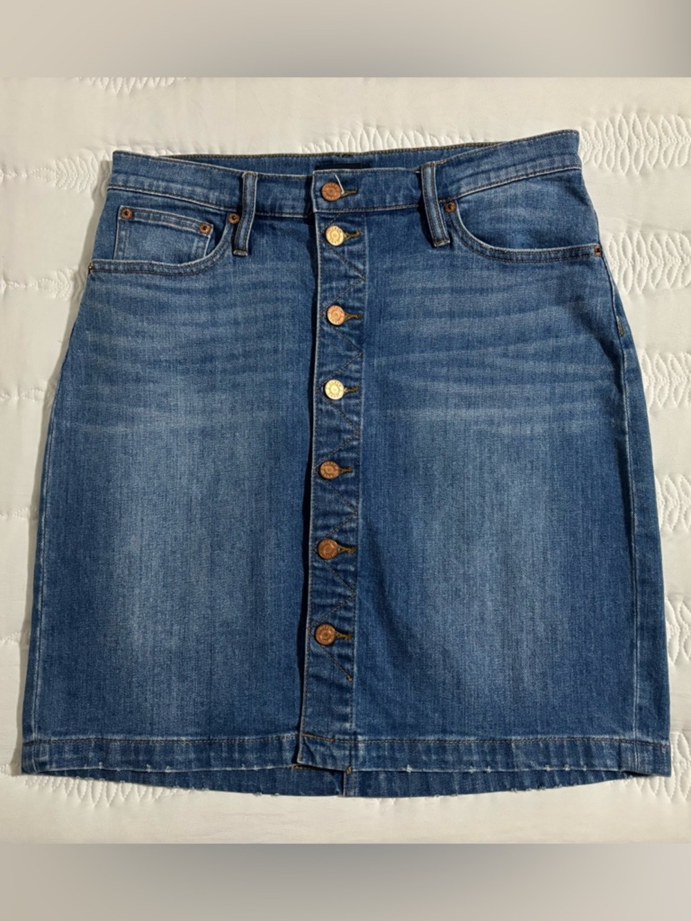 J. Crew Medium Blue Denim Skirt